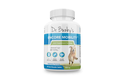 Dr. Buzby's Encore Mobility™ Deer Velvet & Green Lipped Mussel Joint Supplement for Senior Dogs (90 Count)